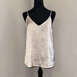 Stars Above Camisole Top Women’s Small Beige Leopard Print Sleeveless Straps